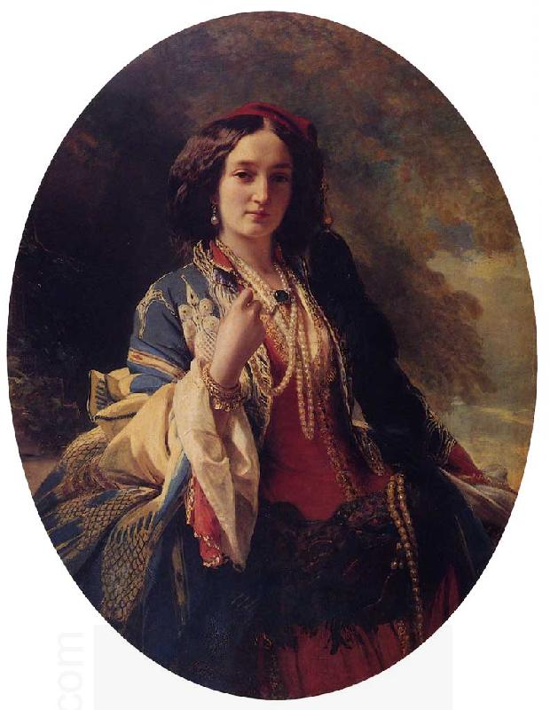 Franz Xaver Winterhalter Katarzyna Branicka, Countess Potocka China oil painting art